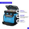Titan by Arctic Zone Deep Freeze Cooler - 16 Can Zipperless Hardbody Cooler with Deep Freeze Insulation, HardBody Liner, and SmartShelf - Process Blue view 4