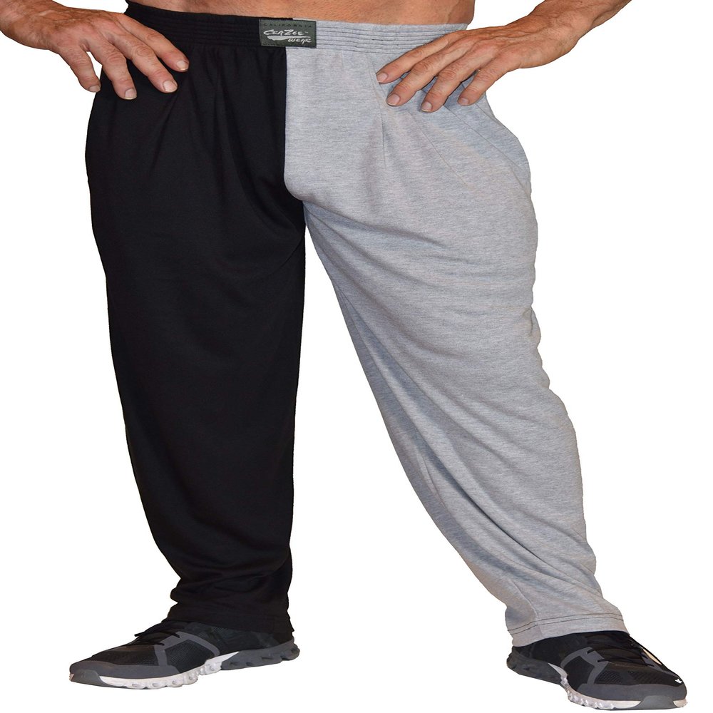 Crazee Wear Two Tone Loose Fit Baggy Pants with Two Front Pockets for Men and Women Multicoloured