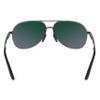 ATX OPTICAL XXL extra large Classic Round Aviator Polarized Sunglasses for big wide heads 150mm (gunmetal, blue) view 4