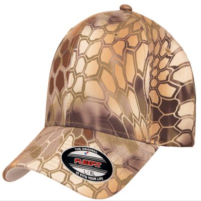 Flexfit 6277 Wooly Combed Twill Cap, S/M, Kryptek Highlander