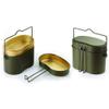 Military 3-Piece Mess Kit,Messtin, Canteen For Outdoor Camping Leisure,Fishing,Mountail Climbing Khaki Color Made In Korea view 1