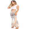 SWEETKIE Boho Flare Pants, Elastic Waist, Wide Leg Pants for Women, Solid & Printed, Stretchy and Soft (Gray Taupe 1340, Small) view 2