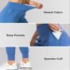G Gradual Women's Joggers High Waisted Yoga Pants with Pockets Loose Leggings for Women Workout, Athletic, Lounge (Blue, X-Small) view 4