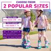 Xino Sports Adjustable Roller Skates for Kids - Pro Quality - Beginner Friendly with Illuminating LED Light-Up Wheels, Durable and Comfortable Design for Boys and Girls (Rainbow, Small - J10-J13) view 3