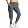 G Gradual Women's Joggers High Waisted Yoga Pants with Pockets Loose Leggings for Women Workout, Athletic, Lounge (Dark Grey, Medium) view 3