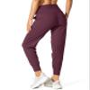 G Gradual Women's Joggers High Waisted Yoga Pants with Pockets Loose Leggings for Women Workout, Athletic, Lounge (Maroon, Medium) view 4
