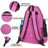 ACOSEN Tennis Bag Tennis Backpack - Large Tennis Bags for Women and Men to Hold Tennis Racket,Pickleball Paddles, Badminton Racquet, Squash Racquet,Balls and Other Accessories (Rose Red) view 3