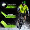 8 Pieces Reflective Bands Reflective Running Gear Night High Visibility Reflector Bands Shine Straps Tape Bracelets for Walking at Night Women Men Running Cycling Arm Wrist Ankle Leg(Green, Orange) view 4
