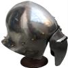 Medieval Heavy 14 Gauge Steel Bascinet Helmet ABS view 1