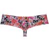 OROCOJUCO Men's Cheeky Briefs Body Boxer Thong Brazilian Bikini Shorts Underwear Skimpy Boxers Trunks Pink Hibiscus L view 1