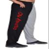 Two Tone Pants with CZW Athletic Design in Red Two Front Pockets for Men and Women view 1