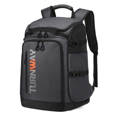 TurnWay Ski/Snowboard Boot Bag/Skating Bag | Excellent for Store and Transport Gear, Jacket, Helmet, Goggles, Gloves & Accessories (Grey)