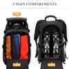 TurnWay Ski/Snowboard Boot Bag/Skating Bag | Excellent for Store and Transport Gear, Jacket, Helmet, Goggles, Gloves & Accessories (Grey) view 3