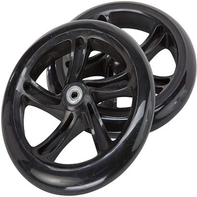 California-Toys.com 1 (One) Genuine Replacement Wheel for The Razor A5 DLX Kick Scooter 200 mm (8"): Black Wheel with Black Hub