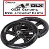 California-Toys.com 1 (One) Genuine Replacement Wheel for The Razor A5 DLX Kick Scooter 200 mm (8"): Black Wheel with Black Hub view 2