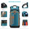 TurnWay Ski/Snowboard Boot Bag/Skating Bag | Excellent for Store and Transport Gear, Jacket, Helmet, Goggles, Gloves & Accessories (Blue-Orange) view 4