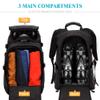 TurnWay Ski/Snowboard Boot Bag/Skating Bag | Excellent for Store and Transport Gear, Jacket, Helmet, Goggles, Gloves & Accessories (Black) view 3