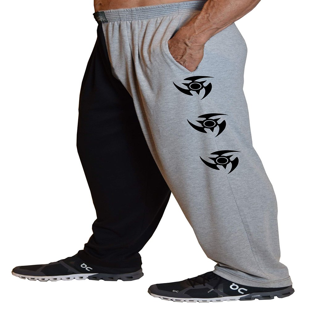 Two Tone Pants with Blade Star Design with Two Front Pockets for Men and Women Multicoloured