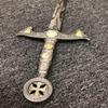 38" Medieval Crusader Knight of Templar Celtic Royal Claymore Metal Sword LARP Xmas Gift Collection Series view 3