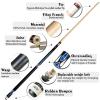 Tai ba cues 2-Piece Pool cue Stick + Hard Case, 13mm Tip, 58", Hardwood Canadian Maple Professional Billiard Pool Cue Stick 18,19,20,21,22 Oz Pool Stick (Selectable)-Blue, Black, Red, Gray, Green view 2