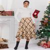 Midi Skirt for Women Trendy 2023 A line High Waisted Khaki Plaid Long Pleated Skirts Fall Clothes (Medium, Khaki D39) view 4