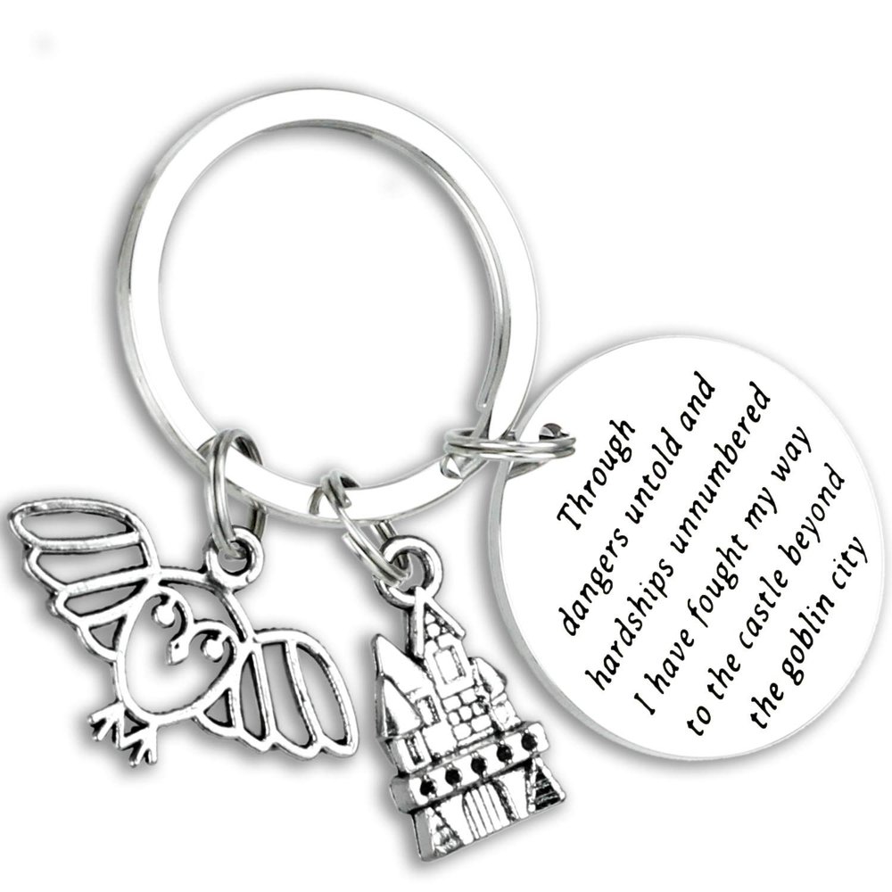 Kivosliviz Movie Inspired Keychain Gift Jareth The King Through Dangers Untold Cult Movies Literary Gift