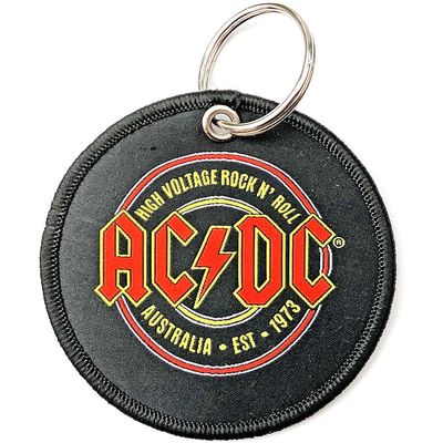 AC/DC Est. 1973 Double Sided Patch Keyring
