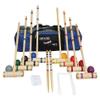 8 Player Croquet Set 28" Handles in a Carrying Bag - Amish Made view 1