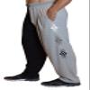 Two Tone Loose fit Baggy Pants with Blade Tattoo Design with Two Front Pockets for Men and Women Multicoloured view 1