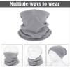 Geyoga 4 Pieces Winter Neck Warmers Neck Gaiter Scarf Windproof Face Covering(Grey, Royal Blue, Black,Medium) view 4