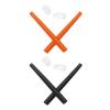 Mryok 2 Pair Replacement Earsocks Nosepieces Kits for Oakley Deviation - Orange & Black view 1