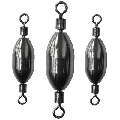 AMYSPORTS Saltwater Fishing Weights Swivel Bullet Sinkers Fishing Weight Brass Fishing Weights Freshwater Bass Sinker Weight with Swivel Rolling 10pcs 1/4oz