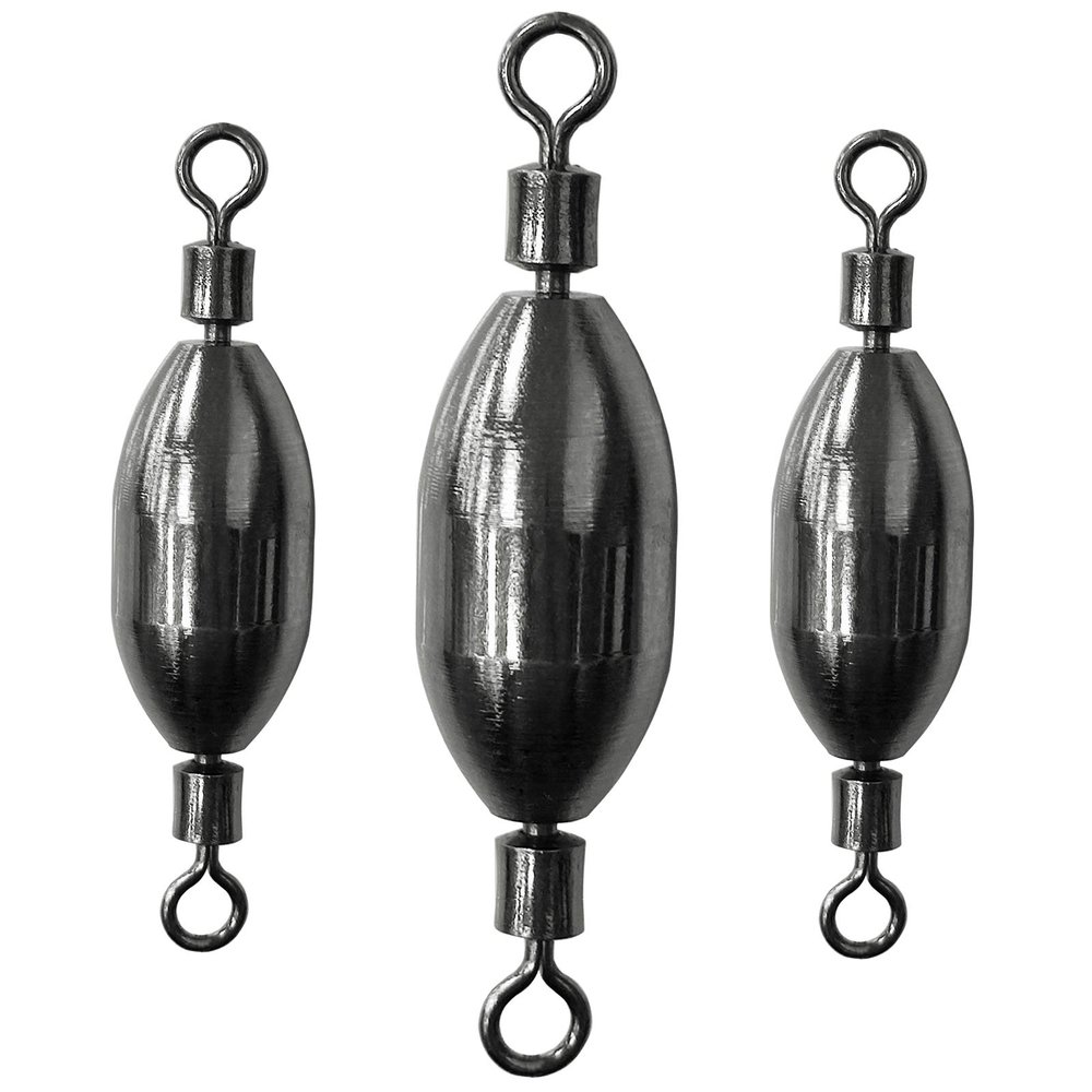 AMYSPORTS Saltwater Fishing Weights Swivel Bullet Sinkers Fishing Weight Brass Fishing Weights Freshwater Bass Sinker Weight with Swivel Rolling 10pcs 1/4oz