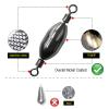 AMYSPORTS Saltwater Fishing Weights Swivel Bullet Sinkers Fishing Weight Brass Fishing Weights Freshwater Bass Sinker Weight with Swivel Rolling 10pcs 1/4oz view 2