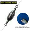 AMYSPORTS Saltwater Fishing Weights Swivel Bullet Sinkers Fishing Weight Brass Fishing Weights Freshwater Bass Sinker Weight with Swivel Rolling 10pcs 1/4oz view 4