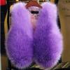 benetia Girls' Outerwear Vests Fur Faux Winter Jacket Purple 6T 7 view 2