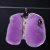 benetia Girls' Outerwear Vests Fur Faux Winter Jacket Purple 6T 7 view 3