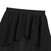 Agoky Girls' Chiffon Hi-Low Dance Skirt Lyrical Ballet Jazz Latin Dance Dress Costumes Studio Practice Performance Black 9-10 view 4