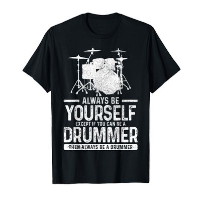 Drummer Drum Kit Saying Funny Drummer Gift T-Shirt