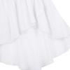 Agoky Girls' Chiffon Hi-Low Dance Skirt Lyrical Ballet Jazz Latin Dance Dress Costumes Studio Practice Performance White 9-10 view 2
