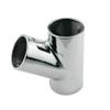 316 Stainless Steel Polished Marine Grade Handrail Fitting 60 Deck Hand Tee for 1-1/4 inch Tube/Pipe of Boat Marine Solid1PC view 1