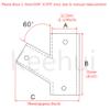 316 Stainless Steel Polished Marine Grade Handrail Fitting 60 Deck Hand Tee for 1-1/4 inch Tube/Pipe of Boat Marine Solid1PC view 2