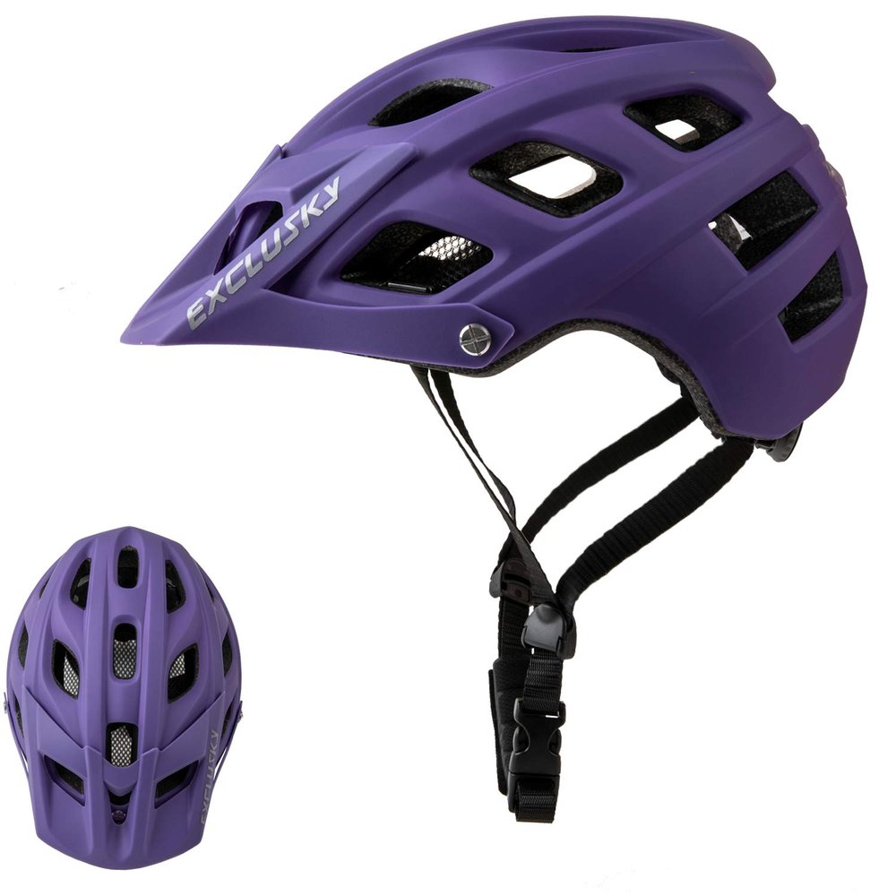 Exclusky Bike Helmet Adults Lightweight Bicycle Helmet Mountain Bike Helmet for Men Women