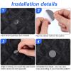 Boao 80 Pieces Repair Patches for Down Jackets Puffer Coat Nylon Fabric Repair Tape Self Adhesive Waterproof Cold Resistant Patch for Clothing Tent Ski Pants Gear Holes Bags Pants(Dark Grey) view 3