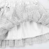 Agoky Kids Girls Glittery Sequined Dance Tutu Skirt Hip Hop Latin Jazz Fancy Dress Up for Prom Dance Stage Performance Silver 4-5 view 4
