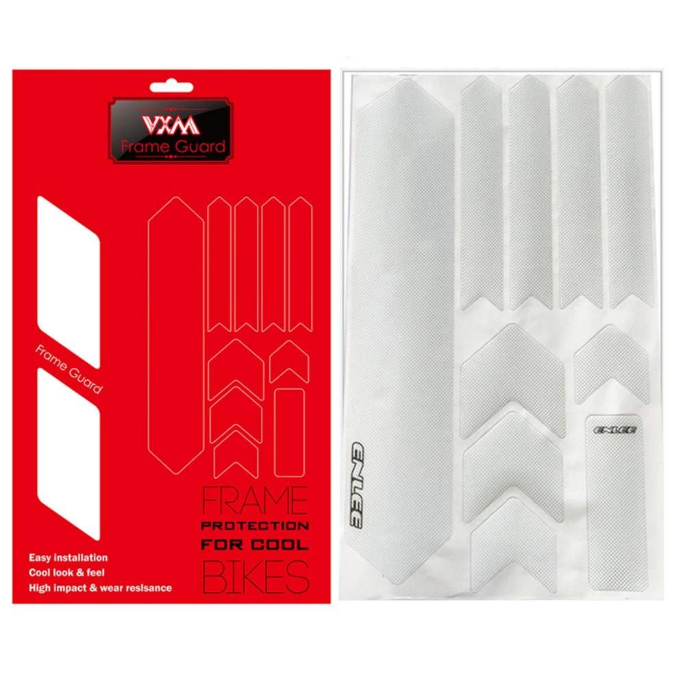 VXM 3D MTB Bike Paster Frame Scratch Resistant Protector Bicycle Glue Removeable Stickers Anti-Skid Guard Frame Cover Decoration (C Style)