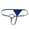 Agoky Men's Breathable G String Thongs Sissy Low Rise Hollow Out Low Rise Bikini Briefs Dark Blue OneSize view 3