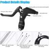 Riakrum 6 Pieces Bike Brakes Calipers Road Bike C Shape Brake Aluminum Bicycle Brake Lever Brake Housing and Cable Brakes C Type Replacement Set for Road Bike view 3