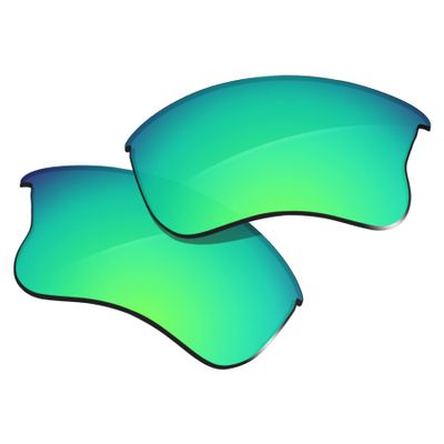 Glintbay 100% Precise-Fit Replacement Sunglasses Lenses for Oakley Half Jacket XLJ - Polarized Green Mirror
