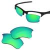 Glintbay 100% Precise-Fit Replacement Sunglasses Lenses for Oakley Half Jacket XLJ - Polarized Green Mirror view 2